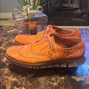 Cole Haan ZeroGrand Wing Tip Dress Shoe Brown Men’s Size 8M